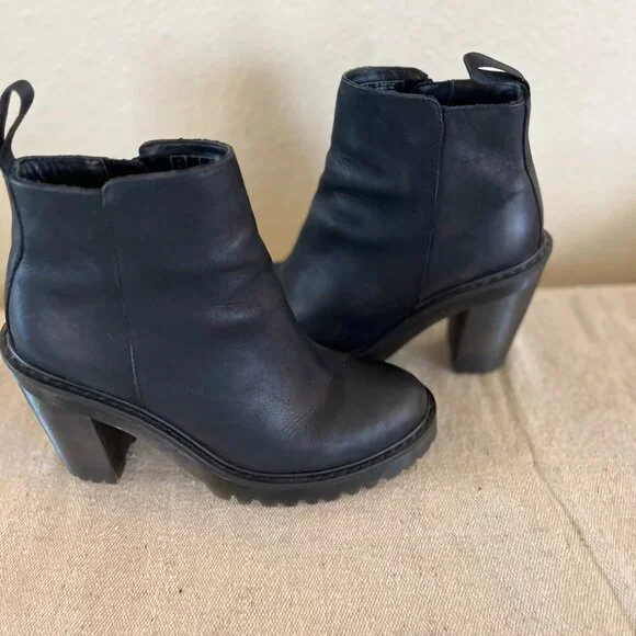 Dr. Martens Black Heeled Boots - Picture 9 of 13